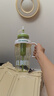 【活动专享】大容量水杯冰霸吸管杯高颜值学生茶水分离杯子 肚肚杯1个-浅绿色 实拍图