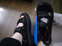 回力（Warrior）回力凉鞋女款新款夏季小香风平底沙滩拖鞋运动休闲女鞋夏天 黑色 39 实拍图