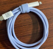 品胜苹果数据线PD快充充电线Type-C to Lightning适用iPhone14pro/13/12手机iPad车载USB-C充电器线蓝 实拍图