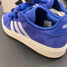 adidas「面包鞋」GRAND COURT BASE 00s休闲低帮板鞋男女阿迪达斯   半荧光蓝/白色/树脂黄   37 实拍图