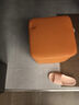 铭冠尚森皮革矮凳家用简约沙发凳卧室化妆椅客厅方凳软包小板凳家用小凳子 单个橘色35*35*35cm 整装 实拍图