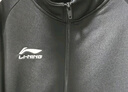 李宁（LI-NING）卫衣男女同款瑜伽服外套春秋季修身拉链开衫运动休闲外套 黑色XL 实拍图