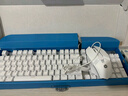 惠普（HP）GK400F机械键盘 办公电竞游戏专用有线 台式机笔记本电脑键盘鼠标套装 【银色冰蓝光 键鼠套装】茶轴 USB 实拍图
