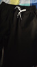 杉努（SHANNU）裤子男士春夏季拖地西装裤宽松直筒冰丝休闲阔腿长裤子 黑色 XL 实拍图