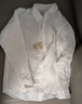 无印良品（MUJI）女式 汉麻水洗衬衫领长袖衬衫女士衬衣外套外衣 25年夏季女装上衣 白色 S （155/80A） 实拍图