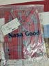 NASA GOOD长袖衬衫男春秋季韩版潮流格子衬衣青年休闲宽松外套 红XL 实拍图