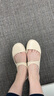 迪卡侬（DECATHLON）凉鞋女洞洞鞋夏平底包头凉鞋沙滩鞋涉水鞋柔软舒适SBT 米色 37-38码_女款 实拍图