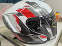 RSV摩托车头盔四分之三头盔男四季通用半盔冬季双镜挡风新国标3C认证 不屈自由-白红（升级版双镜片） 2XL (58-60CM) 实拍图