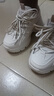 鸿星品尓克女鞋2025春秋季新款皮面小白鞋百搭休闲老爹鞋防滑软底运动鞋 米色 37 实拍图