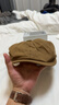 槿城帽子男英伦春夏百搭复古报童八角帽女秋冬潮鸭舌帽画家贝雷帽M192 咖啡色（棉）M192 4XL(61-63cm)加大 实拍图