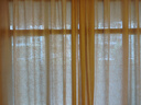 家菲阳台隔热防晒镜面纱透光不透人纱帘客厅飘窗窗纱窗帘高级感奶油色 镜面有钱花-奶茶色 宽4米*高2.7米-挂钩款1片 实拍图
