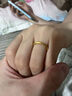 中国黄金（CHINA GOLD）古法素圈黄金戒指女足金情侣对戒三生三世指环520礼物送老婆女友 【古法】单戒 11号 1g 实拍图