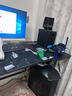 皆客电脑桌台式电竞桌子双人游戏桌椅家用办公桌书桌工作台学习写字桌 常规款【碳纤黑120*60】升级加厚 实拍图