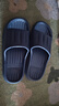 洁丽雅拖鞋女夏季室内家居家用浴室洗澡防滑防臭EVA情侣静音凉拖鞋男夏 藏青【抗菌升级款】 40-41 （适合39-40码） 实拍图