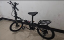 PHILLIPS折叠自行车成人男女超轻便携中置减震单车女士上学上班代步通勤车 黑色 单速 辐条轮（中置减震） 22寸 160-185CM 实拍图
