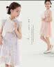 迪士尼女童连衣裙儿童裙子国风汉服夏季新中式中大童公主裙DQ080粉色140 实拍图