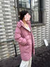 （反季清货）2025冬季新款宽松小个子羽绒服女韩版连帽外套 粉色 M 实拍图