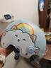 京东京造 儿童电动车头盔 3C认证 新国标A类 加厚缓冲层 电瓶车头盔蓝M码50-56cm 实拍图