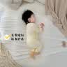 新生婴儿春秋衣服初生连体衣夏季薄款宝宝哈衣无骨和尚服夏天长袖 【烧花透气】樱花粉 59cm 码 8-13斤宝宝 实拍图