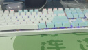 机械革命 耀·K330机械键盘 有线键盘 游戏键盘 104键混彩背光键盘 全键无冲 电脑键盘 蓝白色 红轴 实拍图