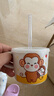 五和（WUHE）儿童水杯防烫防摔卡通带盖饮水杯刷牙杯宝宝喝水杯儿童餐具牛奶杯 【0-3岁】萌猴带盖杯 200ml 实拍图
