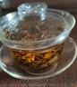 金镶玉 玻璃茶杯 玻璃盖碗 高硼硅耐热防爆泡茶碗 三才盖碗±150ml 实拍图