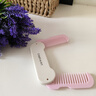 Creative art梳子女折叠便携梳密齿梳儿童学生宿舍出门随身发型梳美发梳粉色 实拍图