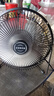 乐浦（Lopol） 趴地扇家用工业风扇强力大功率台式大电风扇落地扇强劲大风力 黑色8寸按键款+加密放射网罩 实拍图