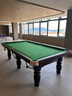 健伦台球桌标准型家用中式黑八桌球台成人商用比赛二合一台球案子 9尺 棕色典雅款【包安装】 实拍图