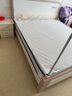 德满居 床 实木床 床现代简约 双人床白色北欧主卧轻奢全实木床婚床 静音床+3E椰棕弹簧床垫（20cm) 1.8米*2.0米满铺床板 实拍图