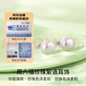 周六福S925银珍珠耳钉耳饰生日礼物女馒头珠 10.5-11.5mm  实拍图