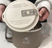 CTRLEND304不锈钢泡面碗带盖大号宿舍学生食堂打饭专用饭盒饭盆可沥水 304不锈钢【太空灰】1700ml 实拍图