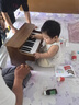 NEW CLASSIC TOYS儿童木质机械小钢琴 儿童电子琴1-6岁男女孩宝宝音乐早教玩具礼物 25键胡桃木色【木质电子钢琴】 1-3-6岁生日61六一儿童节日礼物 实拍图