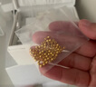 喜上眉梢喜饰黄金古法金珠999足金散珠硬金光面磨砂转运珠路路通圣诞礼物 3mm 重版光珠多颗 0.4g 实拍图