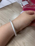 顺庆银楼S9999银古法银手镯女足银镯子年轻款实心手环小众ins风送女友 古法银镯40克58mm配证书 实拍图