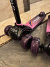 爱斯高（AXGLO）儿童滑板车防滑防侧翻3-6-12岁折叠转向 加宽闪光轮溜娃儿童车 粉色升级版 （轮宽5cm） 实拍图