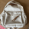 铂呐苓 书包初高中女韩版背包大容量大学生双肩包旅行百搭耐磨防泼水 韩版学生双肩包【白色】 实拍图