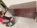 鲁菏鑫森实木五斗柜客厅靠墙收纳储物柜卧室床尾柜抽屉式斗柜五斗橱柜子 【实木】中式五斗浅胡桃 实拍图