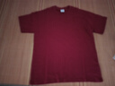 顶峰保罗（Dingfengbaoluo）日系纯色纯棉短袖t恤男士夏季基础款宽松打底内搭DF230酒红M 实拍图