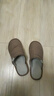 回力日系柔软情侣棉拖秋冬家居室内保暖棉鞋男款HL0006咖啡42-43码 实拍图