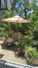 户外遮阳伞庭院伞中柱伞罗马伞室外大太阳伞露天花园阳台伞摆摊 2.7m木纹双顶+底座 实拍图