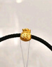 周六福3D硬金福袋黄金转运珠男女足金福字定价A1610303 约0.76g生日礼物 实拍图