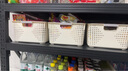 名创优品同款 杂物收纳筐塑料桌面收纳盒厨房橱柜零食玩具整理筐 奶油色高款特大号 实拍图