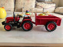 卡威合金带斗拖拉机男孩仿真汽车模型儿童玩具车回力农夫车 拖拉机红色 实拍图