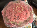 琐拉鲜花速递玫瑰花束求婚生日礼物送女友全国同城花店配送 99朵粉玫瑰花束 实拍图