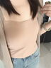 棉客诚品吊带背心女带胸垫美背内衣文胸一体裸感冰丝可外穿抹胸 亲肤粉M 实拍图