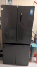 美的（Midea）635超大容量十字双开门四开门一级能效节能双变频风冷无霜国家补贴以旧换新智能电冰箱MR-635WSPZE 实拍图
