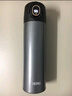膳魔师（THERMOS）智能保温杯470ml男女士高档温显水杯子保冷水杯子TEEA-470S 黑金 实拍图
