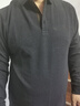 杉杉【纯棉麂皮门襟】长袖T恤男士春秋商务休闲通勤POLO翻领亲肤男装 实拍图