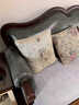 一具一家美式沙发三人位实木加布艺真皮头层牛皮123复古简美乡村客厅家具 博主同款真皮+雪尼尔布艺坐垫 三人位 实拍图